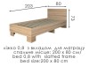 Кровать «Теннесси» 80х200 см